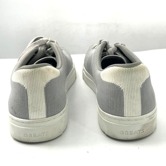 GREATS 10.5 Brooklyn the royal knit grey knit men sneakers comfort shoes casual - Picture 6 of 8